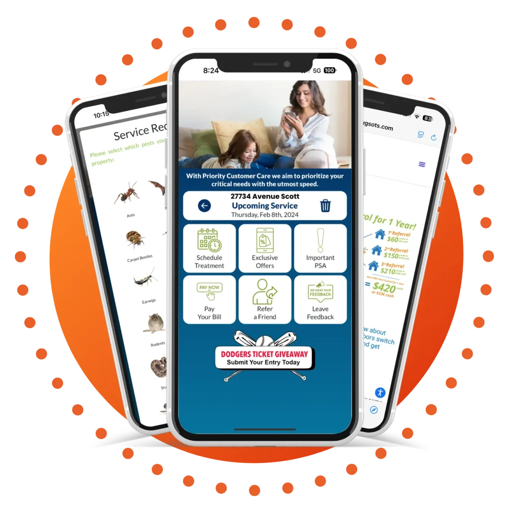 Collage Showcasing the No Bugs Scheduling App